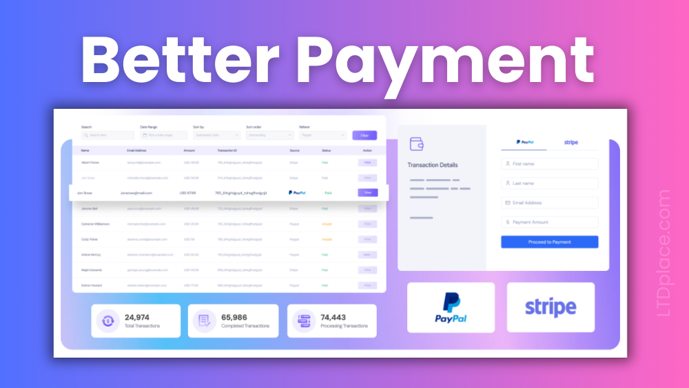 Better Payment lifetime deal LTD place