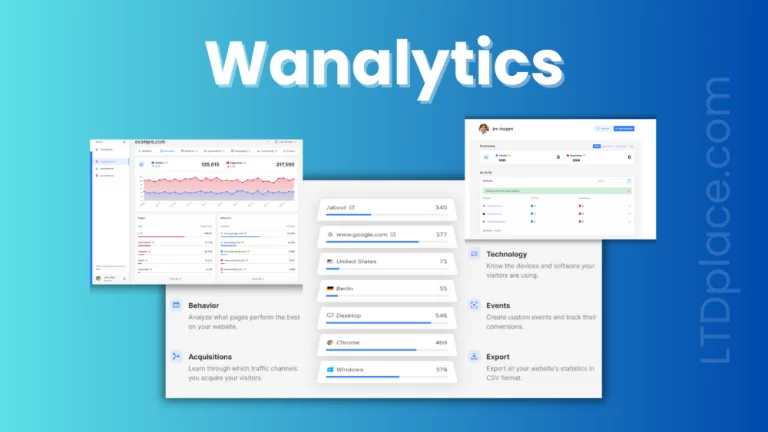 Wanalytics lifetime deal - LTD place