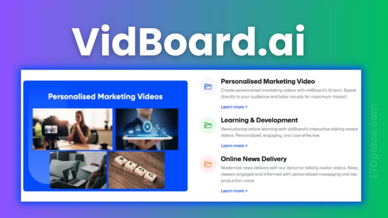 vidBoard.ai lifetime deal - LTD place