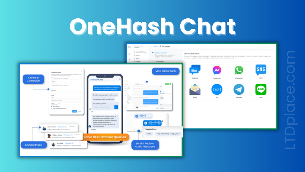 OneHash Chat lifetime deal - LTD place