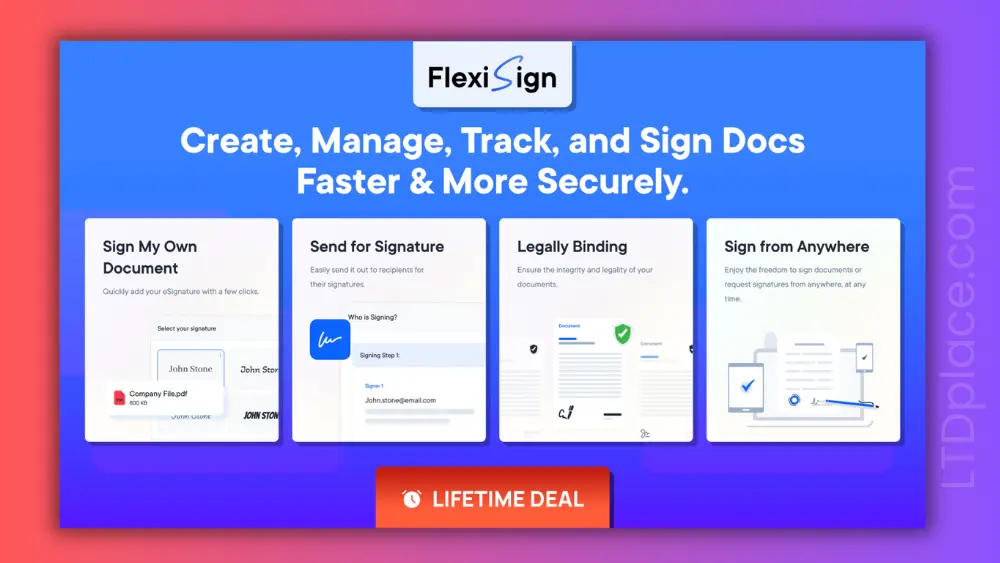 FlexiSign world’s first privacy and security-focused e-signature tool