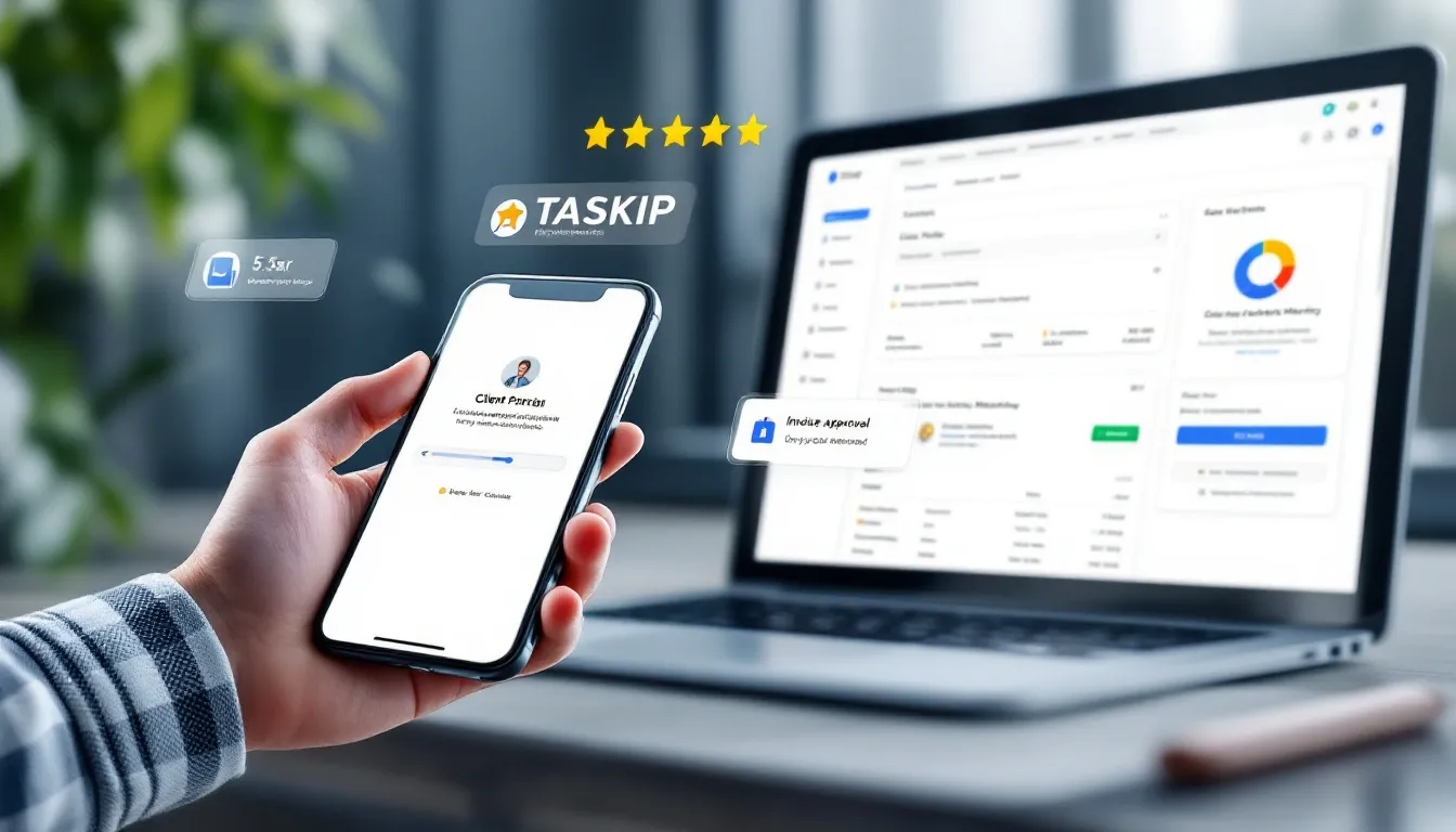 Taskip lifetime deal replaces Trello, Slack, and invoicing tools in one project management dashboard