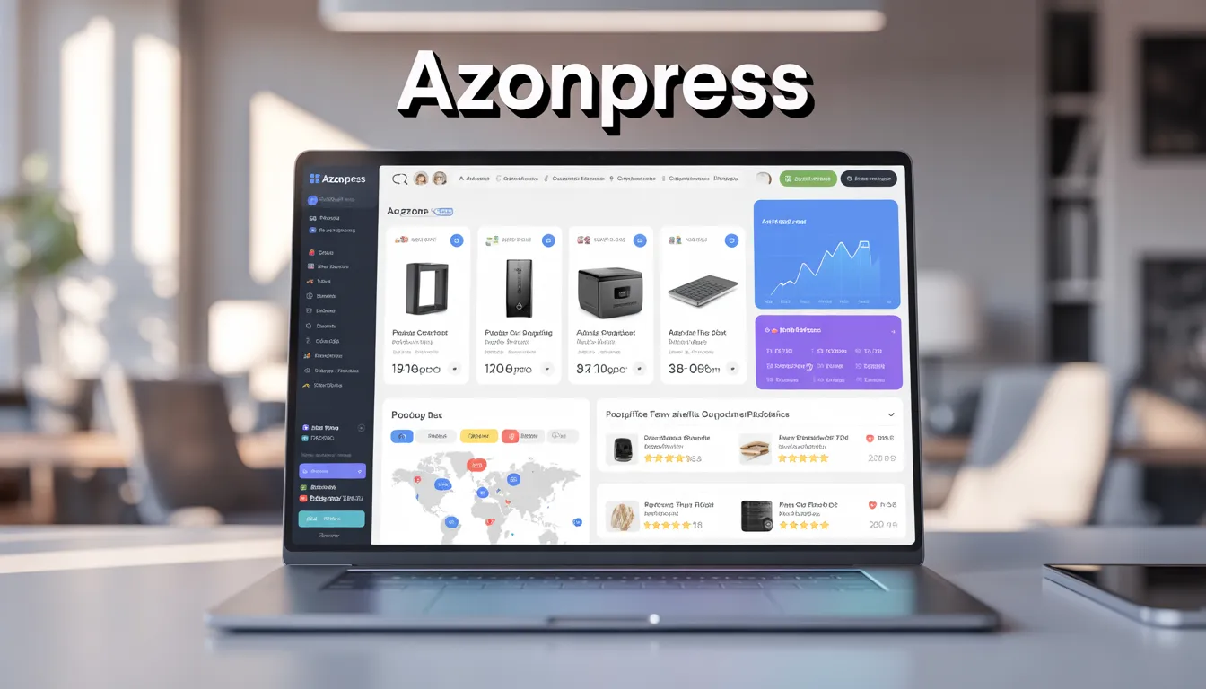 AzonPress WordPress affiliate plugin dashboard showing product comparison tables, real-time analytics, and Amazon integration features