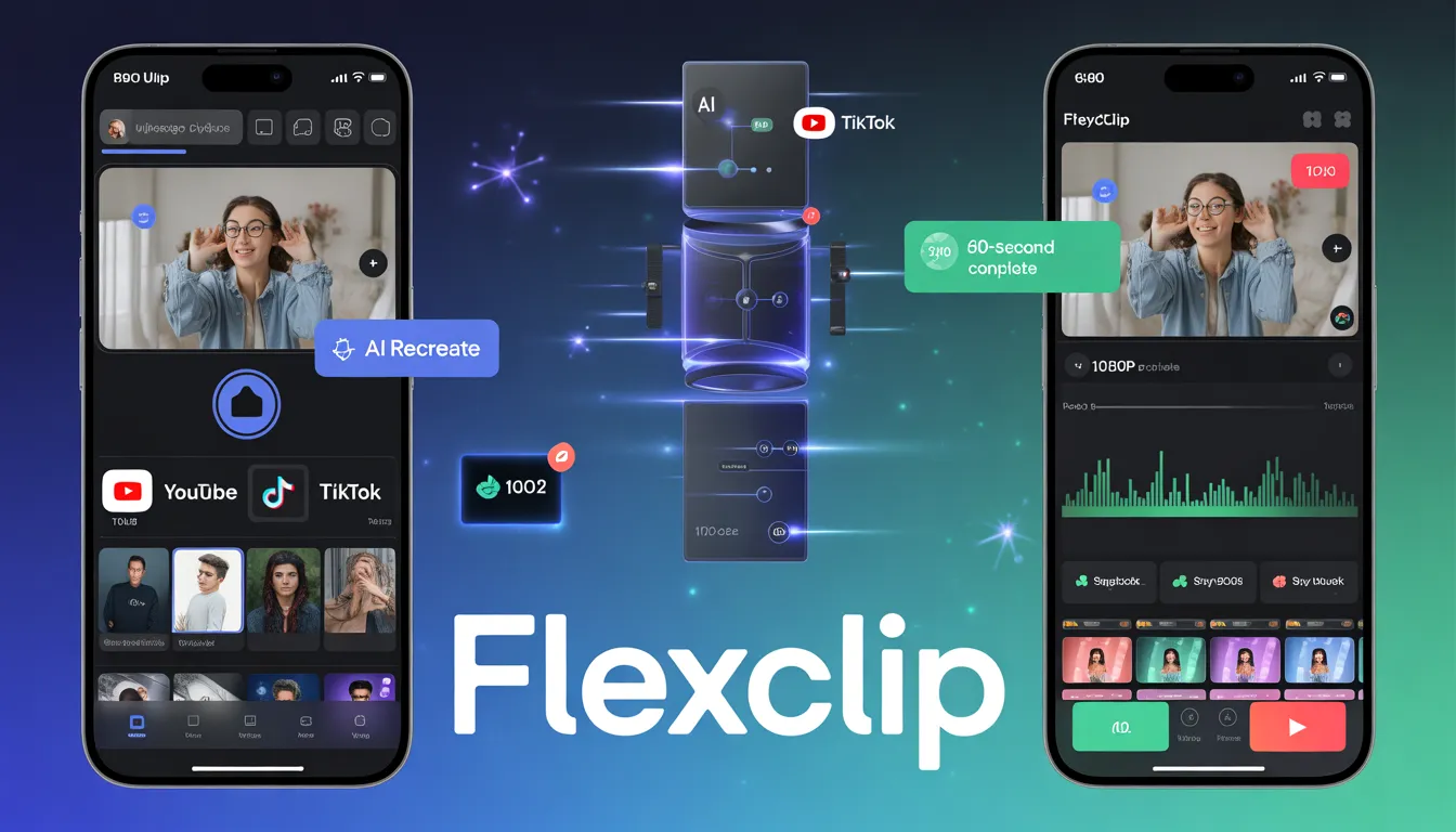 FlexClip user reviews aggregated across G2 (4.5/5), Capterra (4.6/5), Trustpilot (4.8/5) showing 1,100+ verified reviews and customer ratings for video editing software.